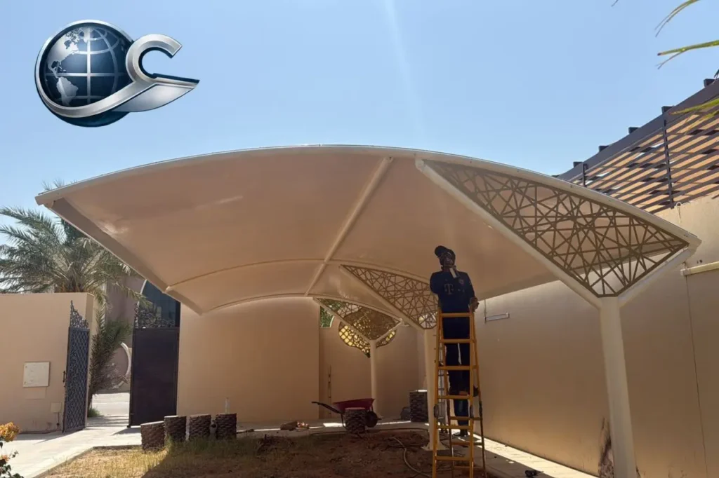 شركة تركيب مظلات سيارات في أبوظبي من صقور الإمارات تقدم حلولاً متكاملة لتصميم وتركيب مظلات السيارات ومظلات المواقف والبرجولات الخارجية للفلل والمنازل والشركات والمنشآت التجارية، مع خيارات متعددة من الخامات والتصاميم المناسبة للمساحات المختلفة في أبوظبي.